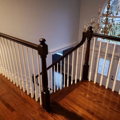 stair remodeling-handrail-riser-treads-stair renovation