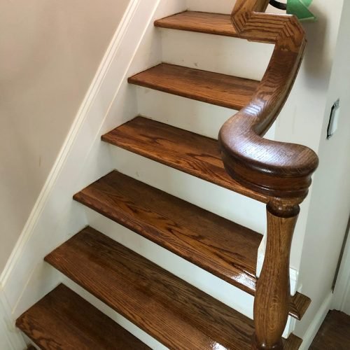 stair treads-painting stair-stair-handrail-home stairs