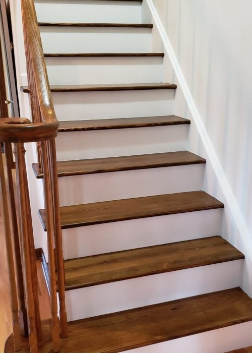stair treads-stair painting-nosing-handrail-home stairs-stair remodeling-stair renovation
